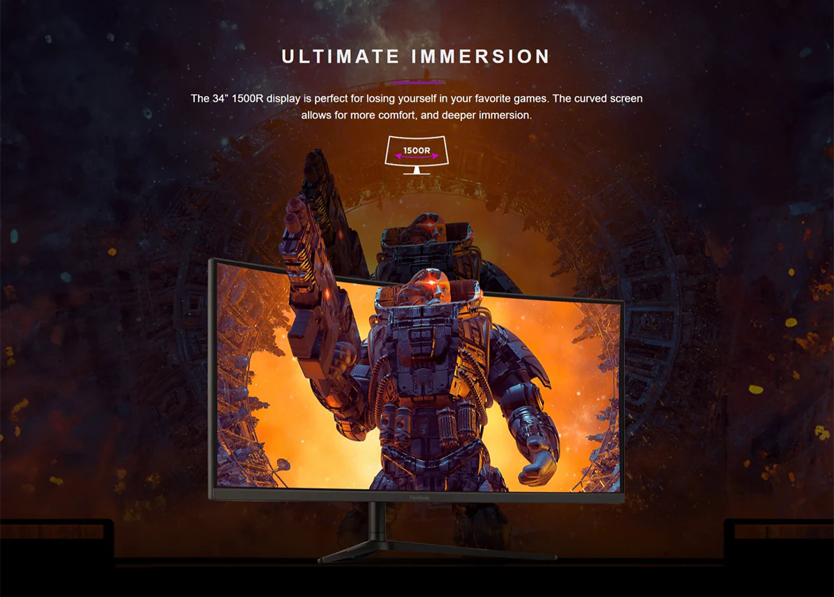 ViewSonic VX3418C-2K 34-inch UWQHD 180Hz Curved Gaming Monitor Price in BD ViewSonic VX3418C-2K 34-inch UWQHD 180Hz Curved Gaming Monitor Price in BD